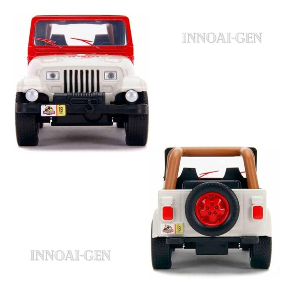Jada Toys Jurassic World 1:32 Jeep Wrangler Die-cast Car Toys for Kids and Adult - Picture 4 of 11